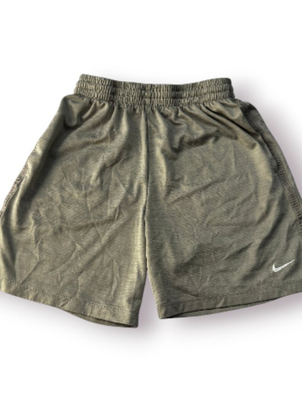 Nike Boys Dri-FIT Athletic Shorts Heathered Gray Size L Large EUC